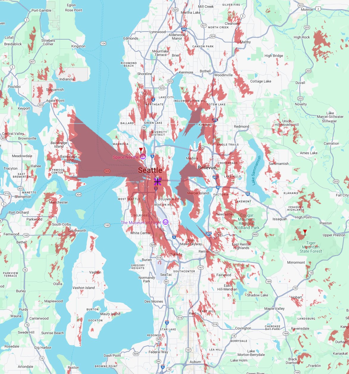 Beacon Hill  Coverage Map