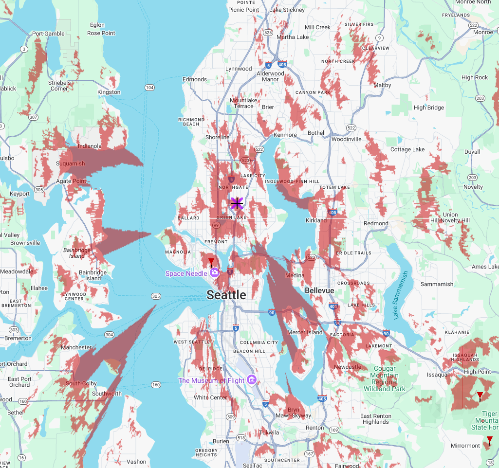 Maple Leaf Node Coverage Map